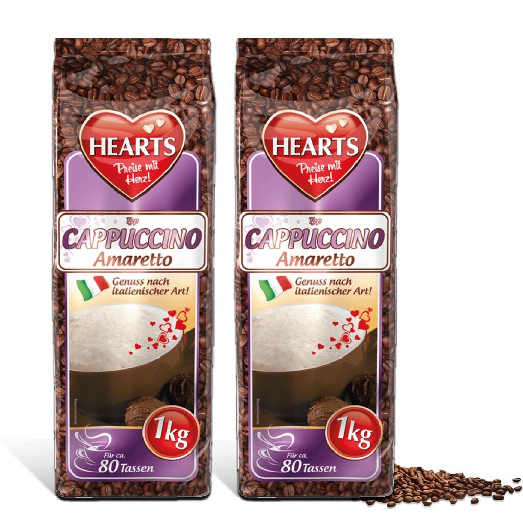 

HEARTS Капучино Амаретто 2 х 1 кг кофейный специалитет Tsi Consumer Goods