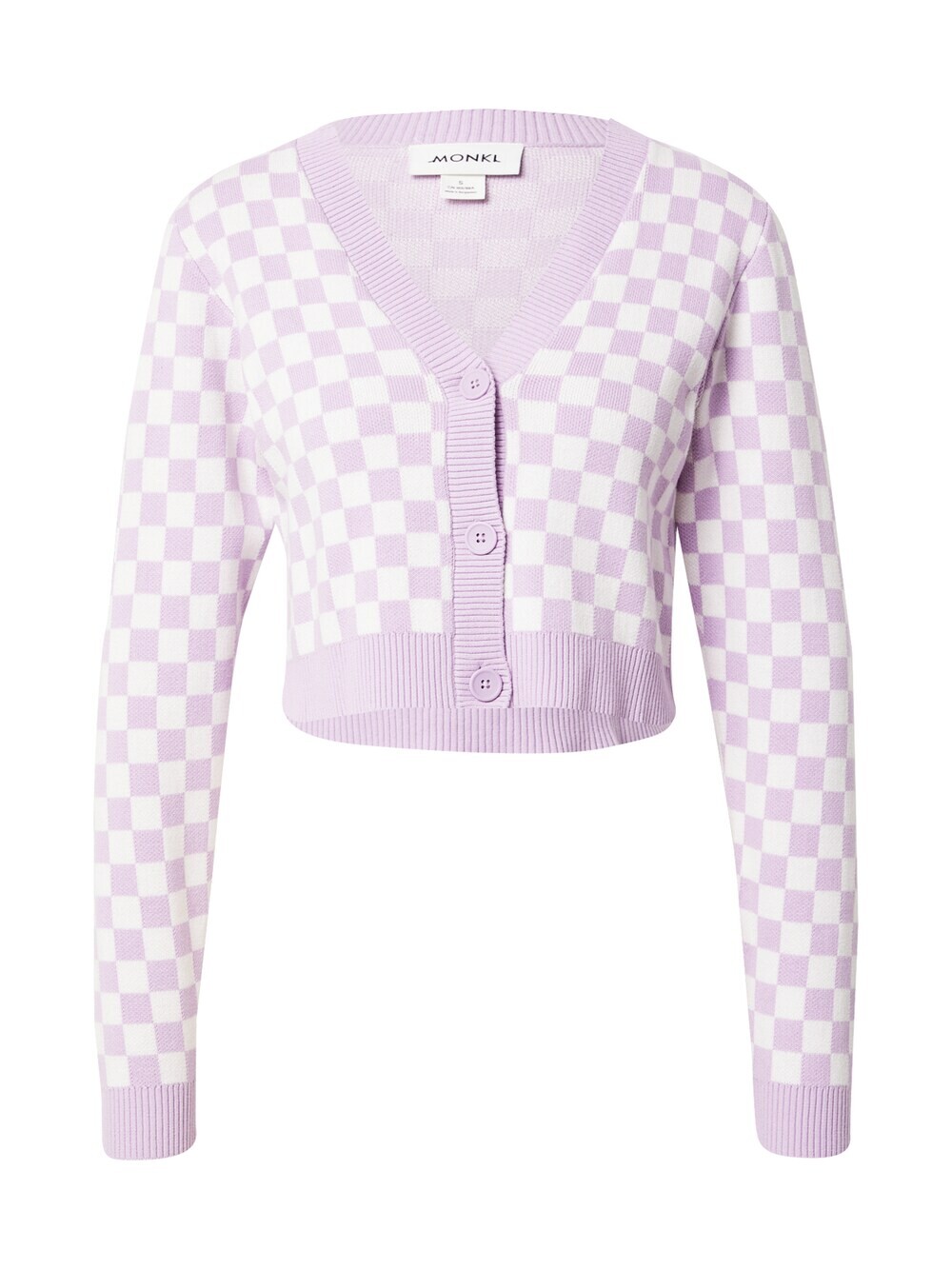 

Вязаный кардиган Monki, пастельно-фиолетовый