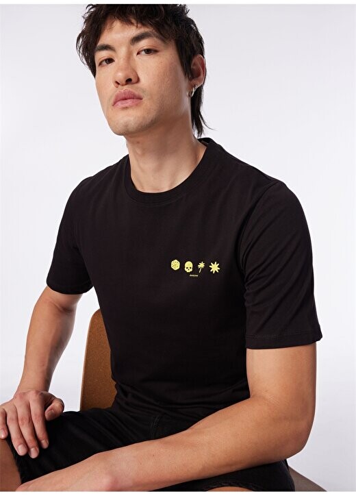 

Черная мужская футболка с круглым вырезом JCOELMER TEE SS CREW NECK EXC Jack & Jones, черный