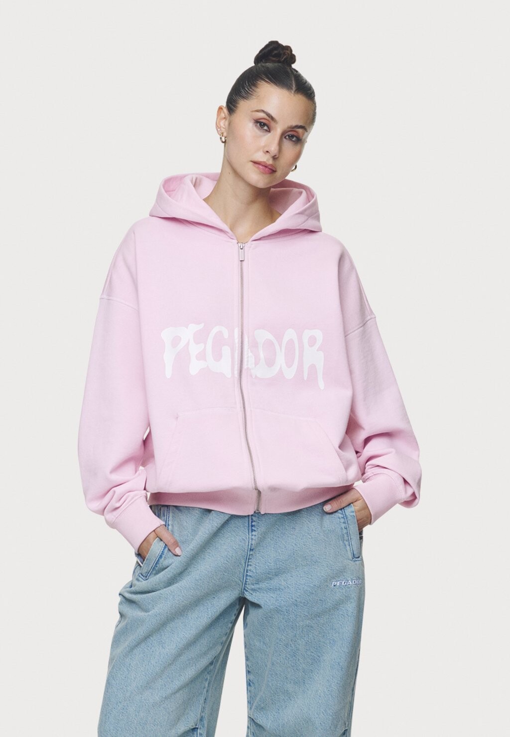 

Толстовка RAMIRA OVERSIZED JACKET Pegador, розовый