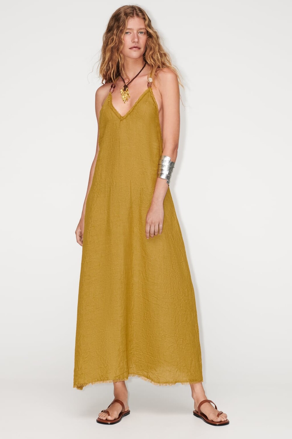 

Платье с эффектом складки ZARA