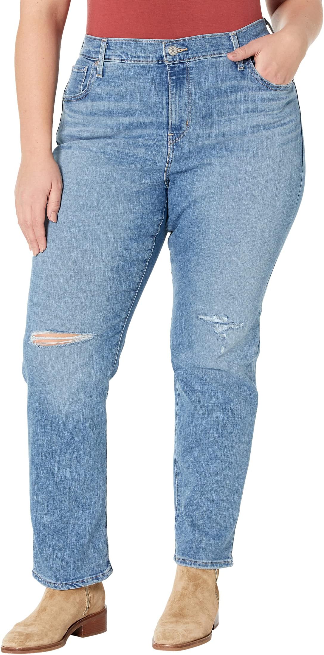 цена Джинсы 724 High-Rise Straight Levi's, цвет Slate Fixer