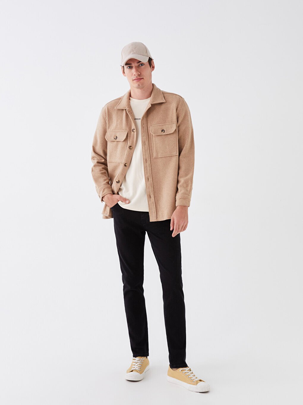 

750 Тонкие мужские джинсовые брюки Slim Fit LCW Jeans, черное родео, Черный