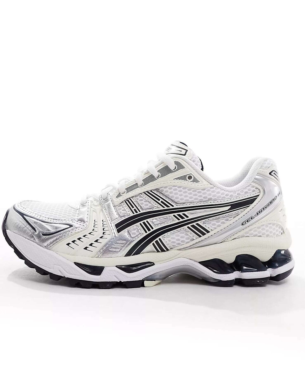 

Кроссовки Asics Gel-Kayano 14 белого, серебристого и темно-синего цвета