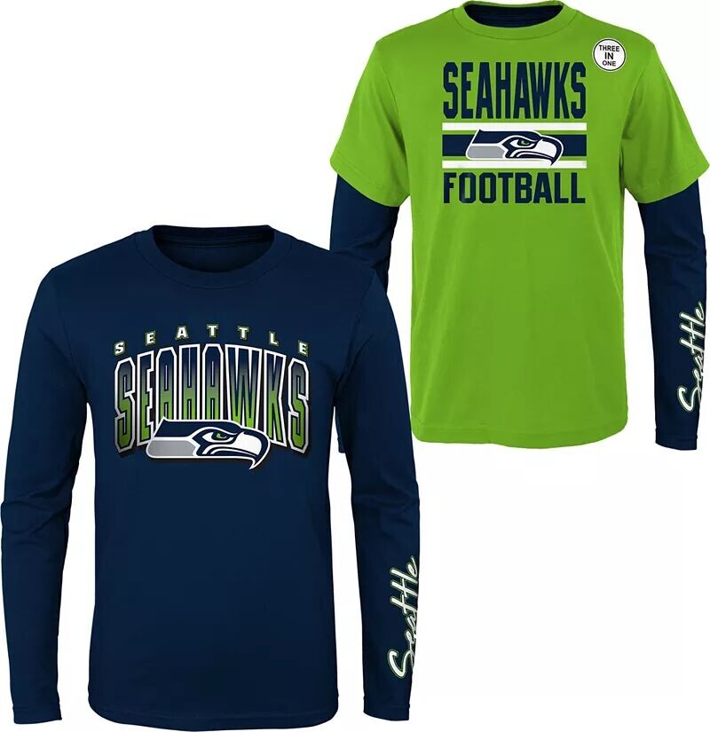 

Nfl Team Apparel Любимая фанатами футболка Сиэтл Сихокс для мальчиков 3 в 1