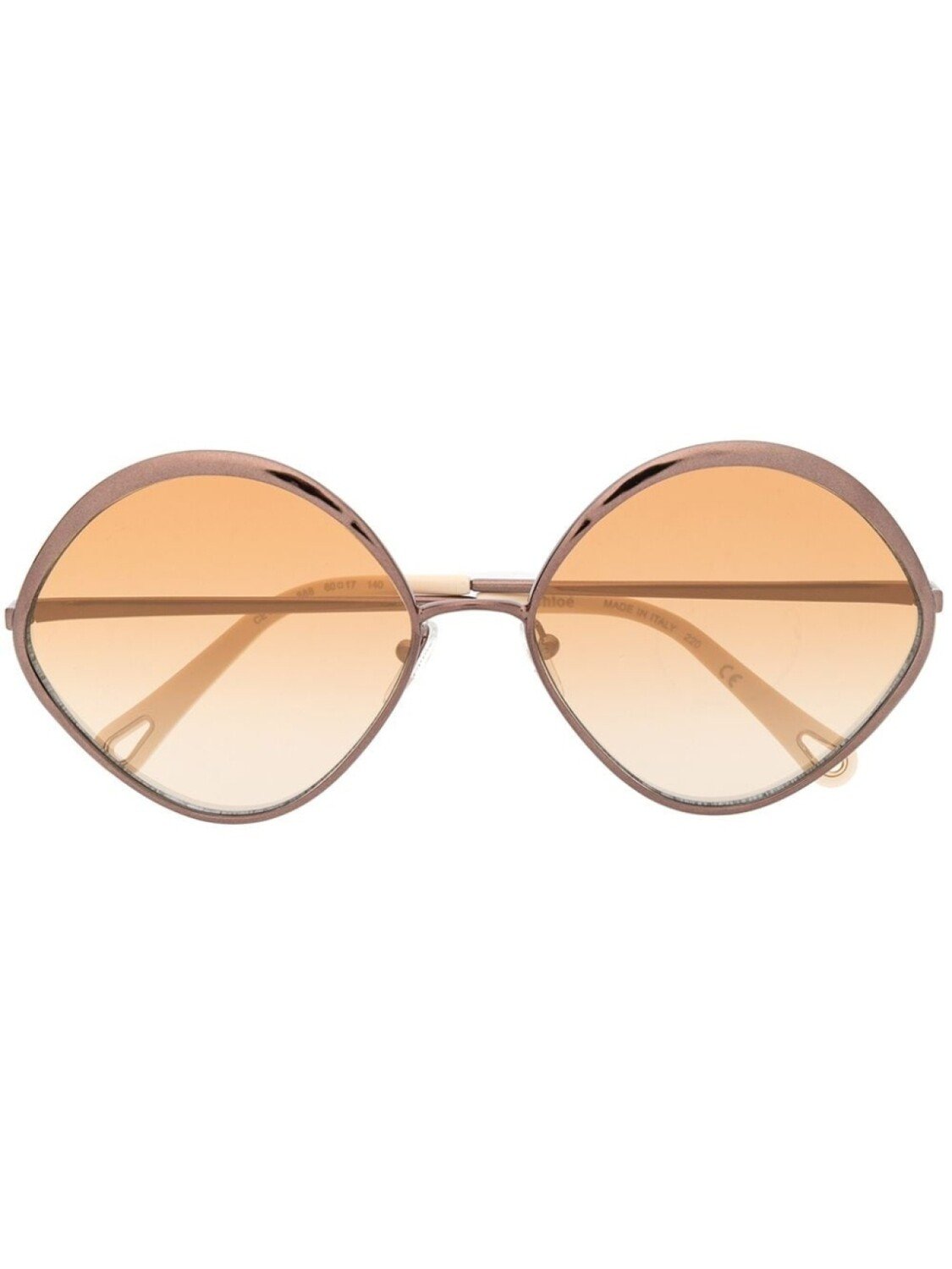 

Chloé Eyewear солнцезащитные очки в круглой оправе, коричневый