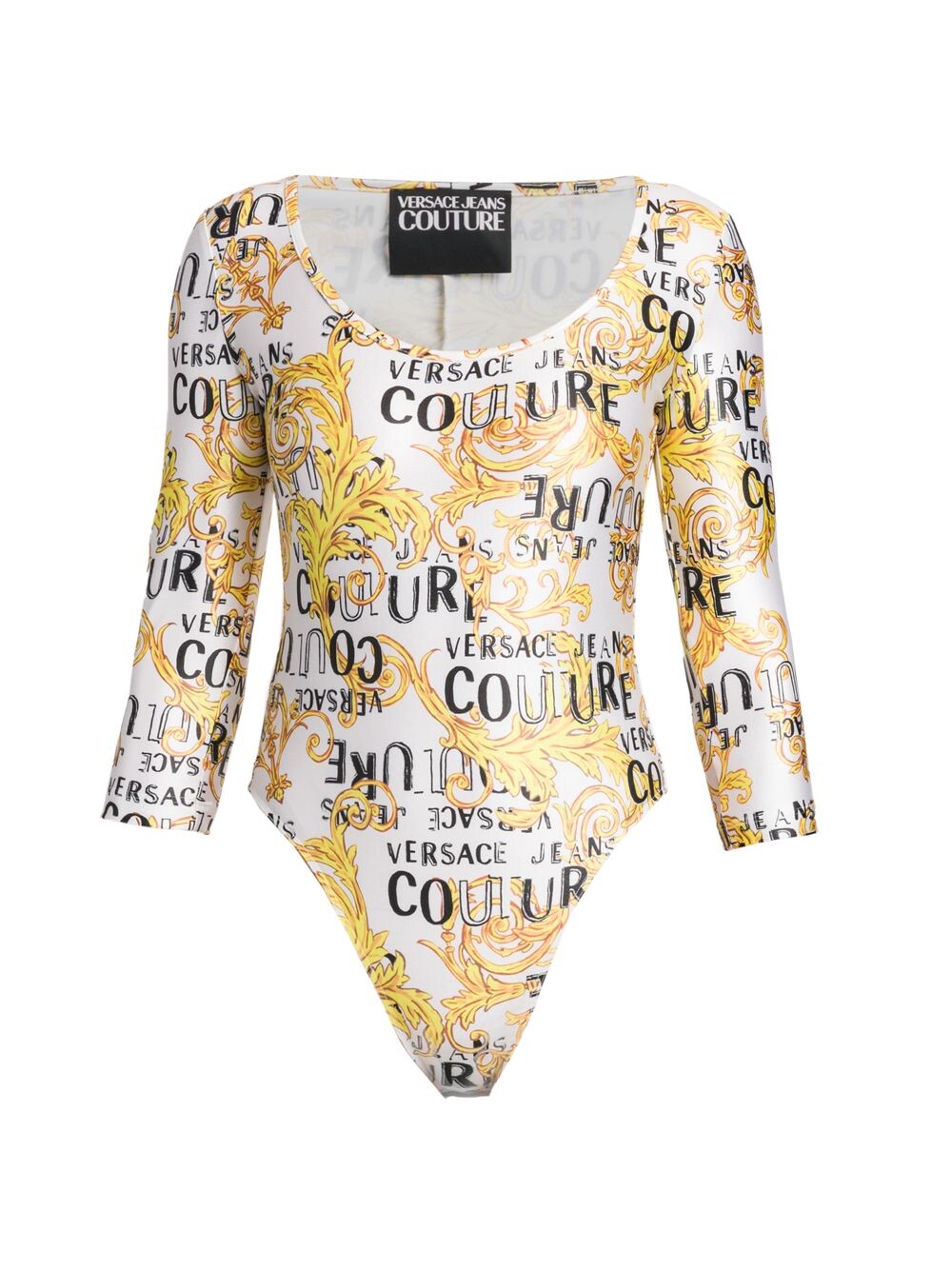 

Боди с логотипом Versace Jeans Couture, белый