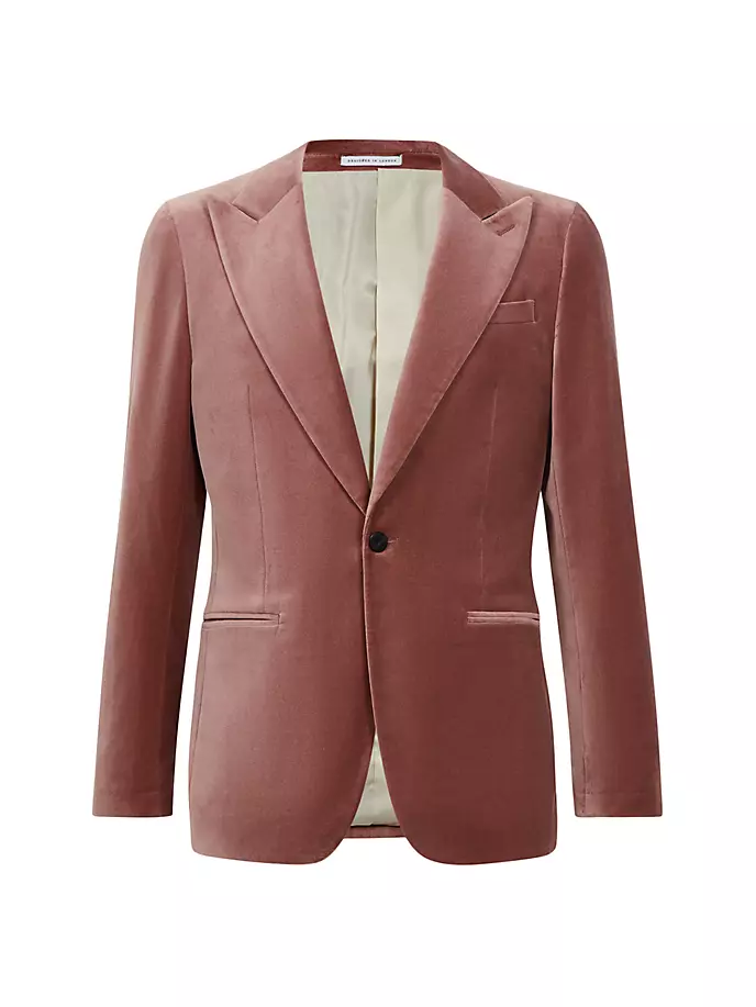 

Бархатная однобортная спортивная куртка Apsara Reiss, цвет dusty pink