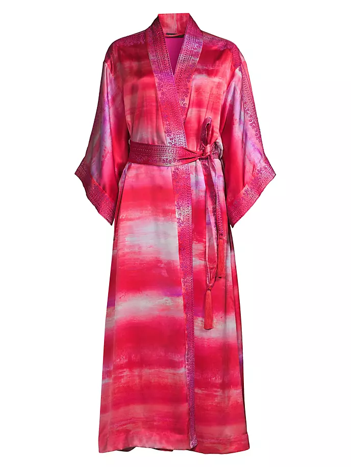 

Шелковый халат Josie Natori, цвет dragonfruit