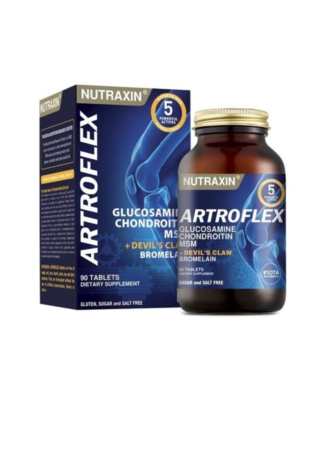 

Nutraxin Пищевая добавка - Таблетка от боли в суставах 90 капсул Artroflex