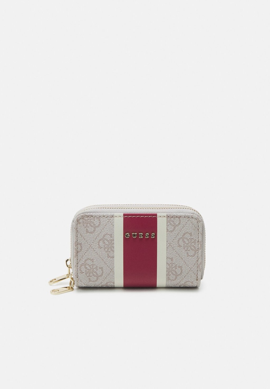 

Кошелек Double Zip Mini Wallet Guess, цвет dove logo