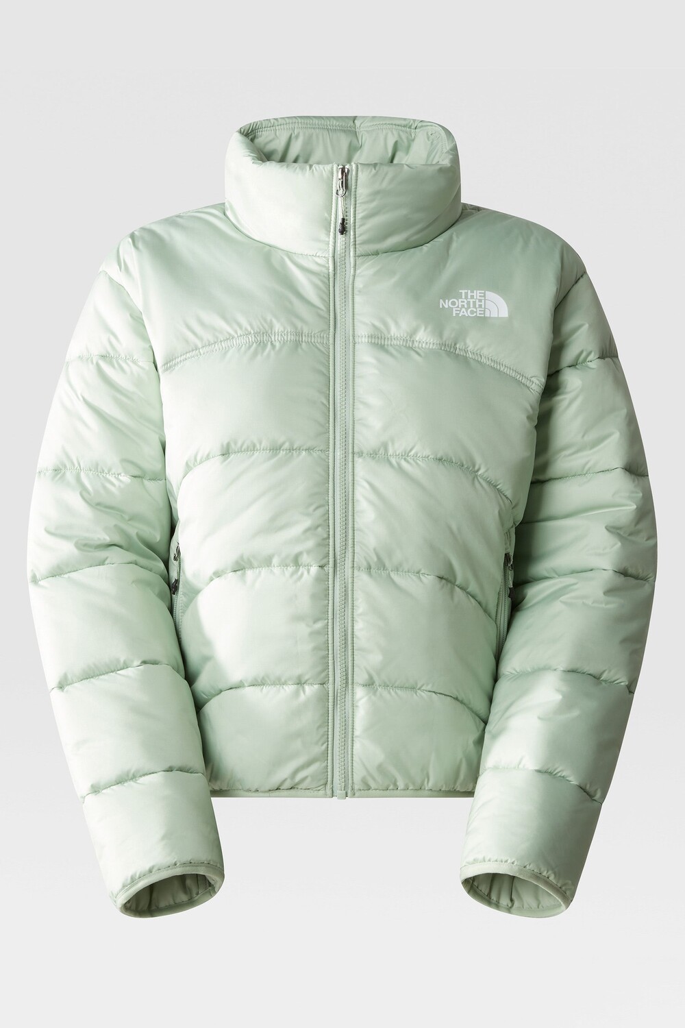 

Женский синтетический пуховик 2000 г The North Face, зеленый