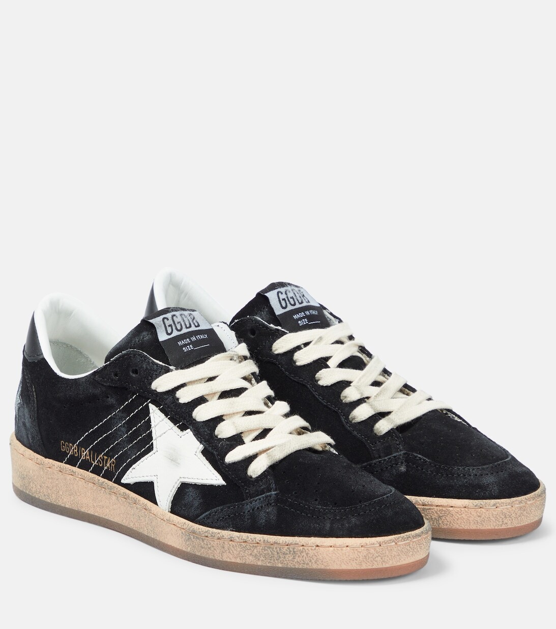 

Кроссовки Ball Star из замши и кожи Golden Goose, разноцветный