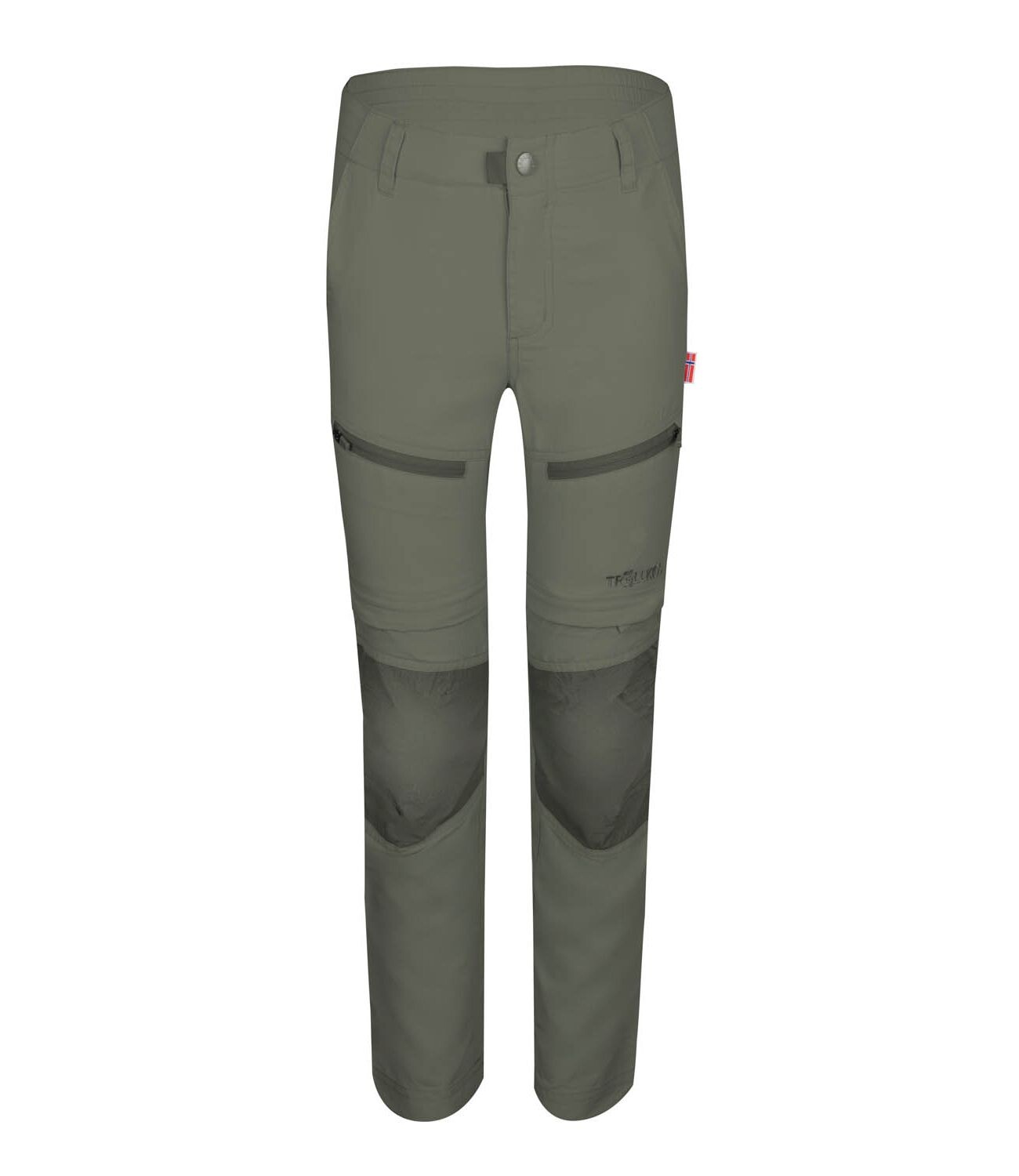 

Спортивные шорты Trollkids Trekking Hose Zip Off Nordfjord, цвет Lehmgrün