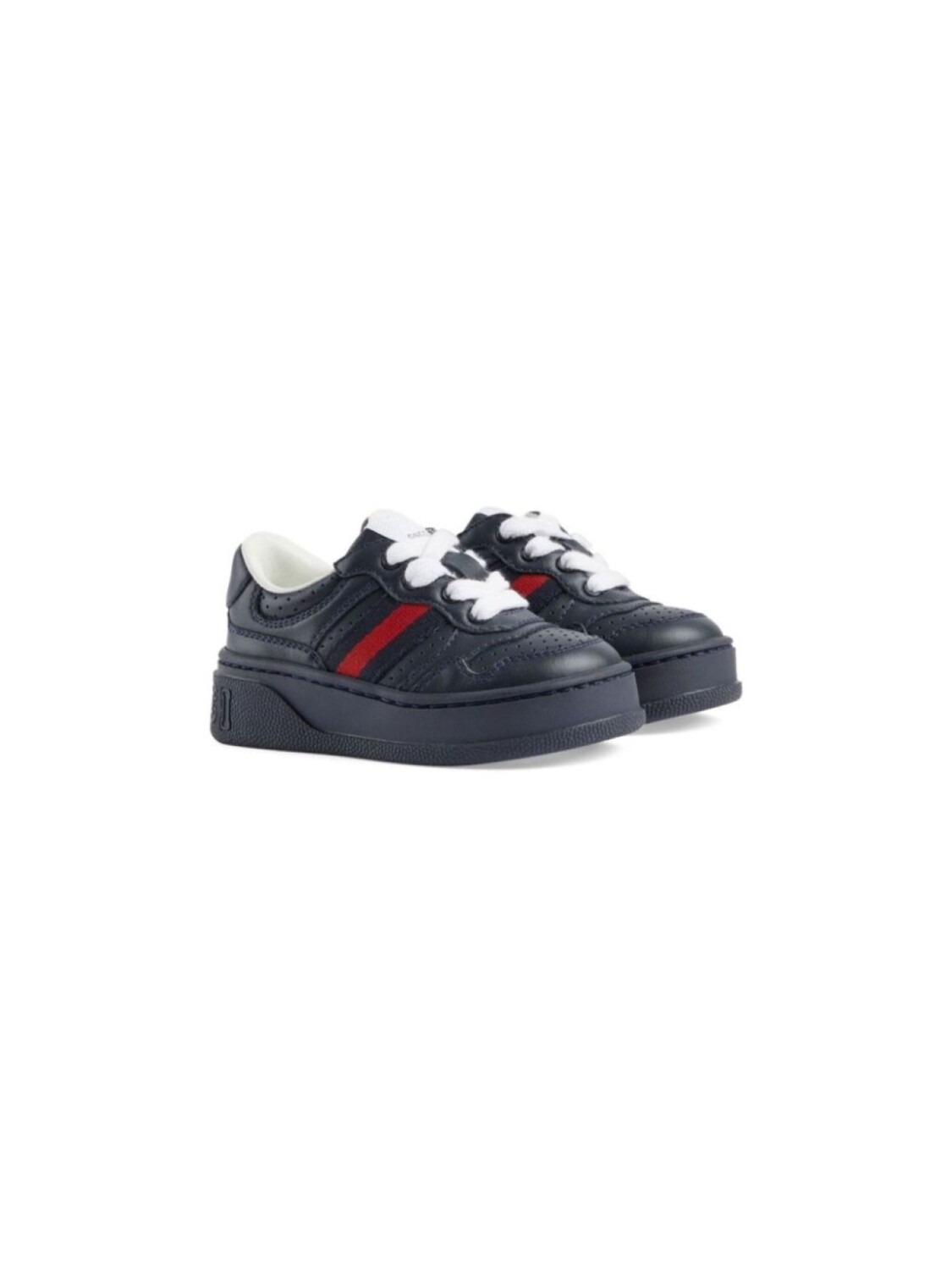 

Gucci Kids массивные кроссовки с отделкой Web, синий