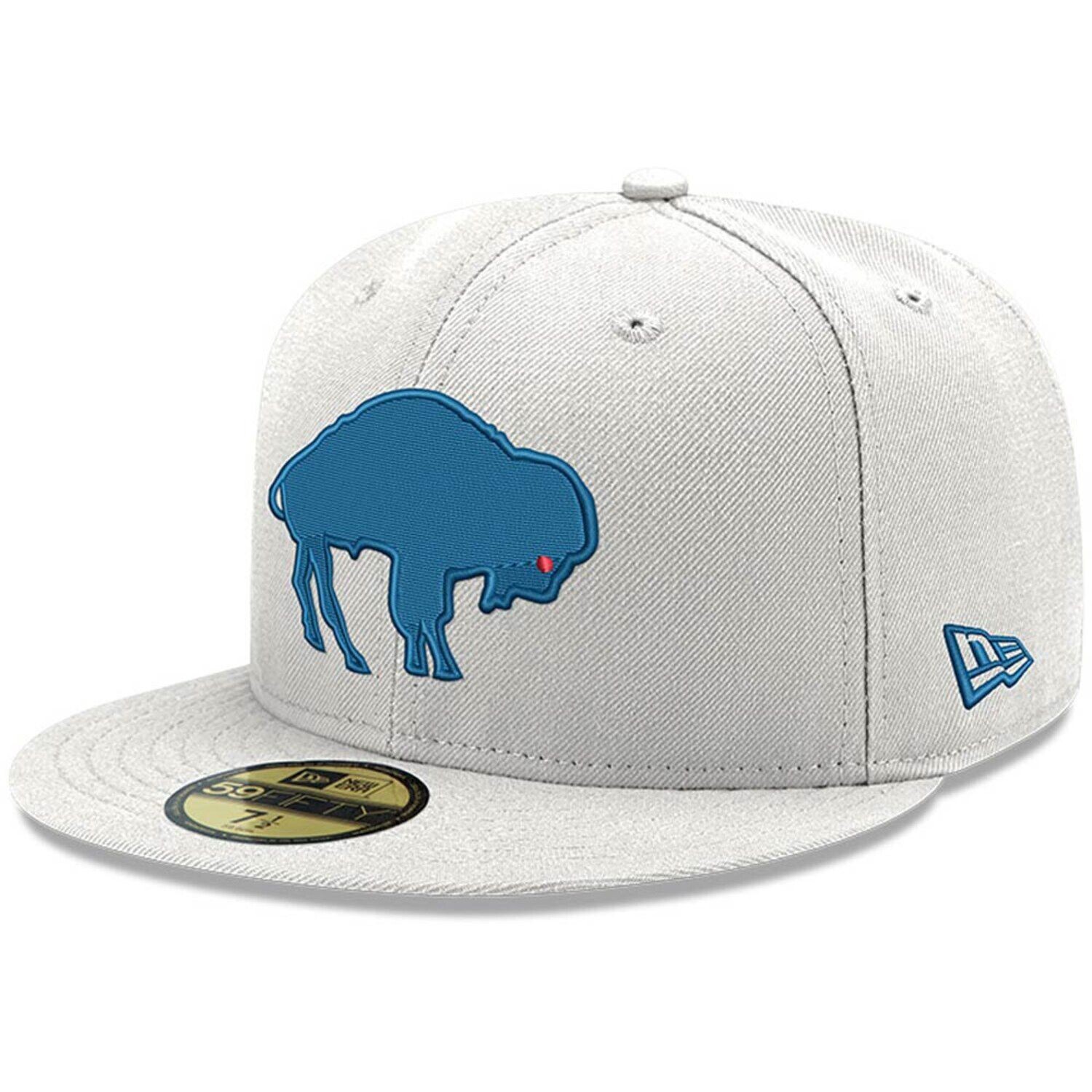 

Мужская приталенная шляпа New Era White Buffalo Bills Omaha Historic Logo 59FIFTY
