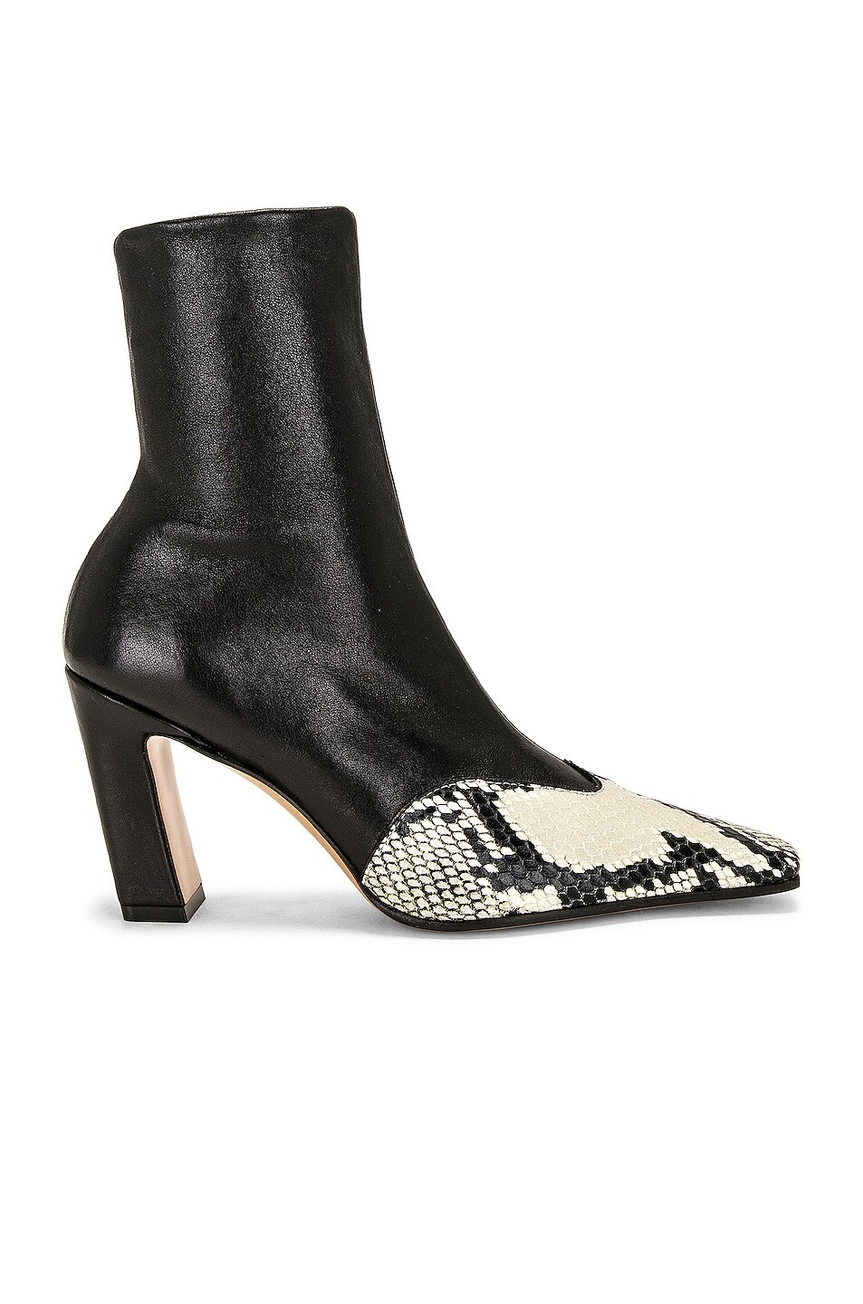

Ботинки Khaite Nevada Ankle Stretch, цвет Black & Natural