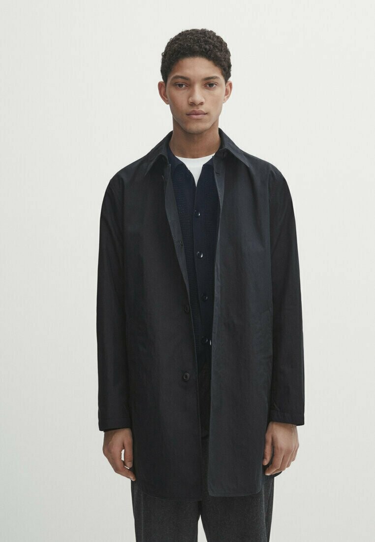 

Полупальто WATER REPELLENT Massimo Dutti, цвет dark blue