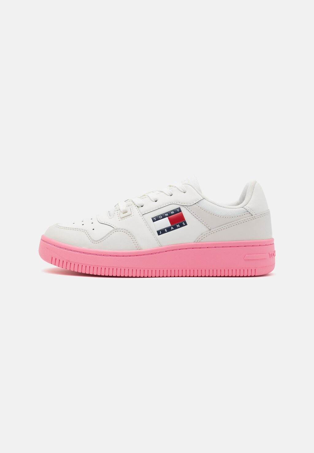

Низкие кроссовки RETRO BASKET Tommy Jeans, экрю/розовый сигнал тревоги, Бежевый