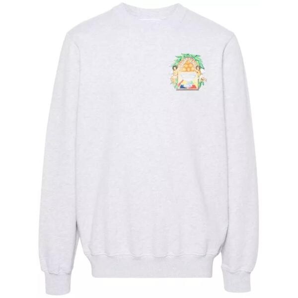 

Футболка triomphe d'orange organic-cotton sweatshirt Casablanca, серый