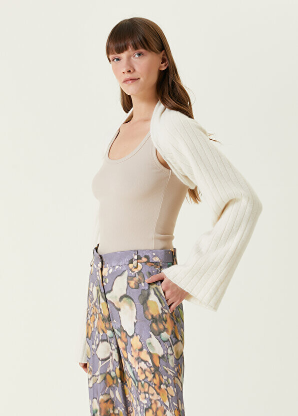 

Укороченный кардиган цвета экрю Dries Van Noten