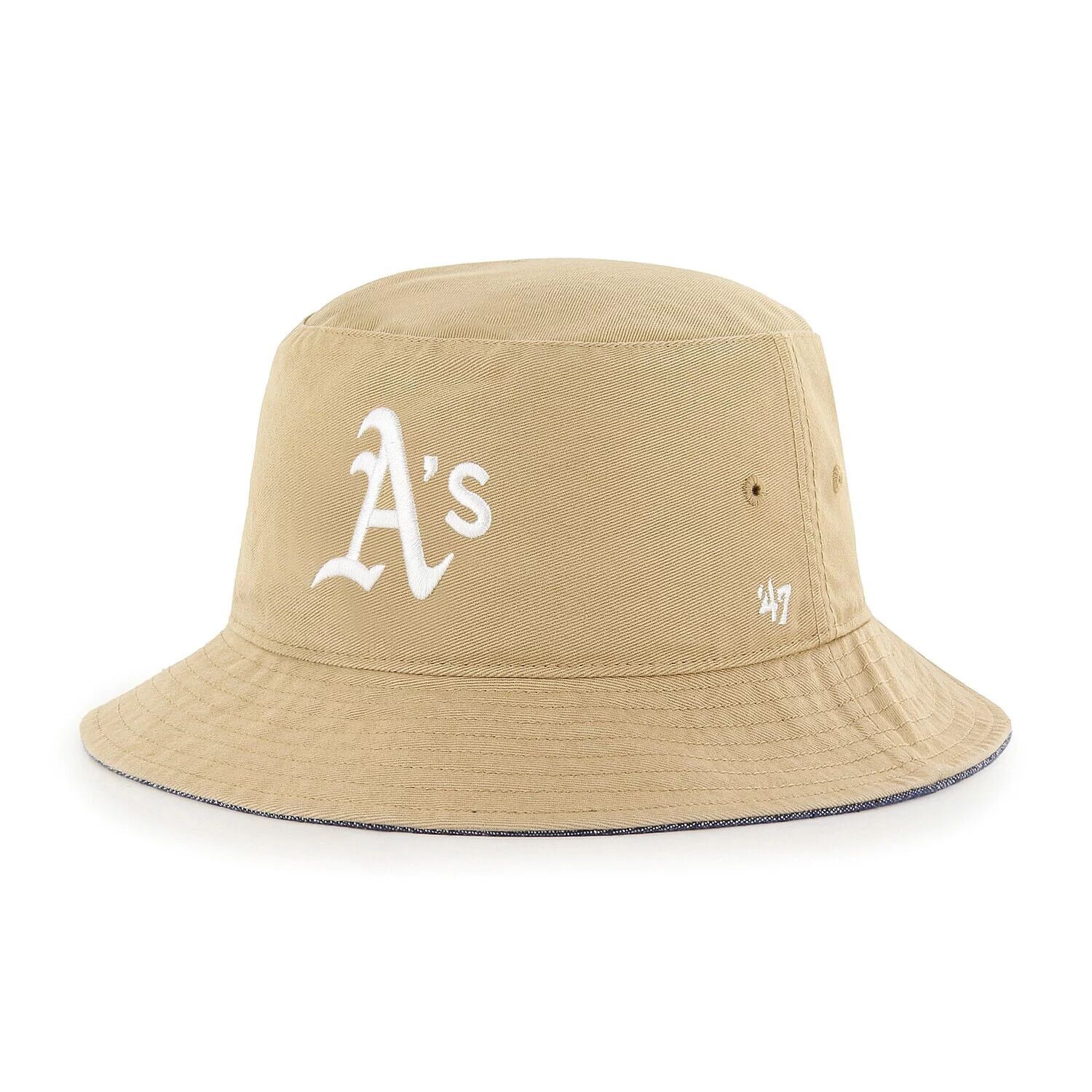 

Мужская панама цвета хаки Oakland Athletics Chambray Ballpark '47