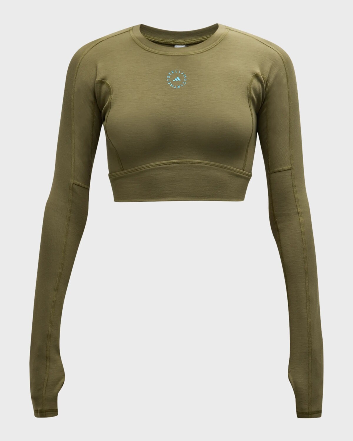 

Укороченный топ для йоги TrueStrength Adidas By Stella Mccartney, цвет Focoli