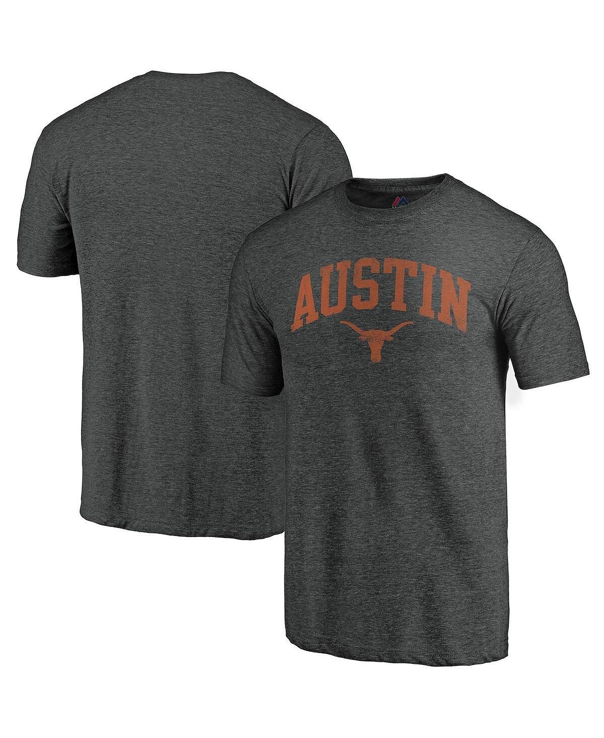 

Мужская темно-серая футболка Texas Longhorns College Town Tri-Blend Fanatics