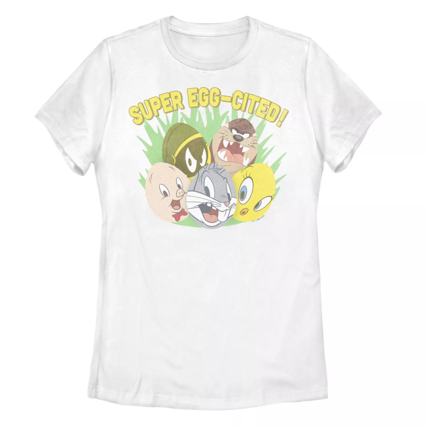 Футболка в форме яйца с изображением персонажей Looney Tunes для юниоров Licensed Character футболка с рисунком в форме сердца с изображением цветов для юниоров licensed character серый