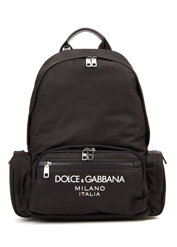 Черный мужской рюкзак с логотипом Dolce&Gabbana