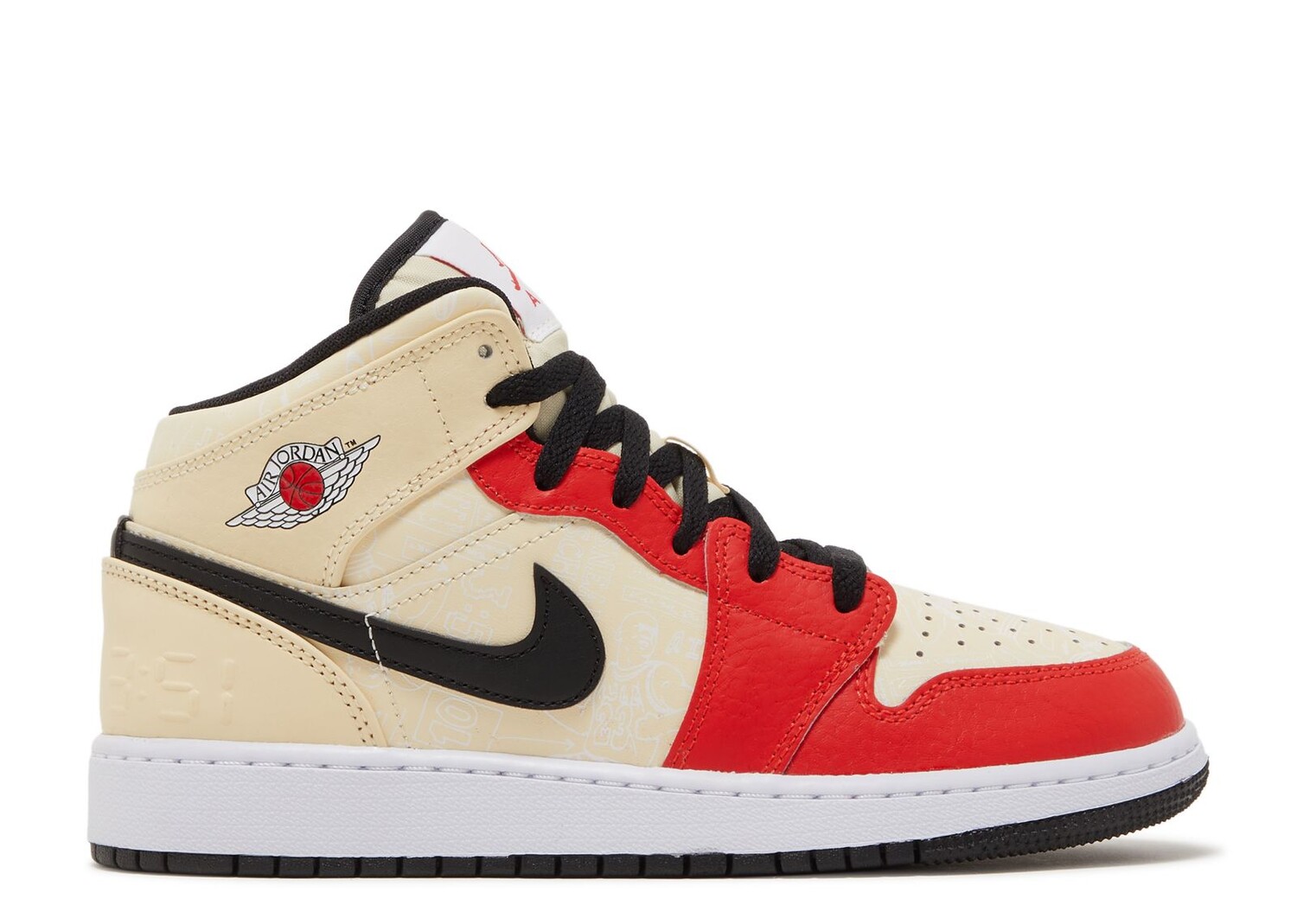 

Кроссовки Air Jordan Air Jordan 1 Mid Ss Gs 'Dunk Contest', кремовый