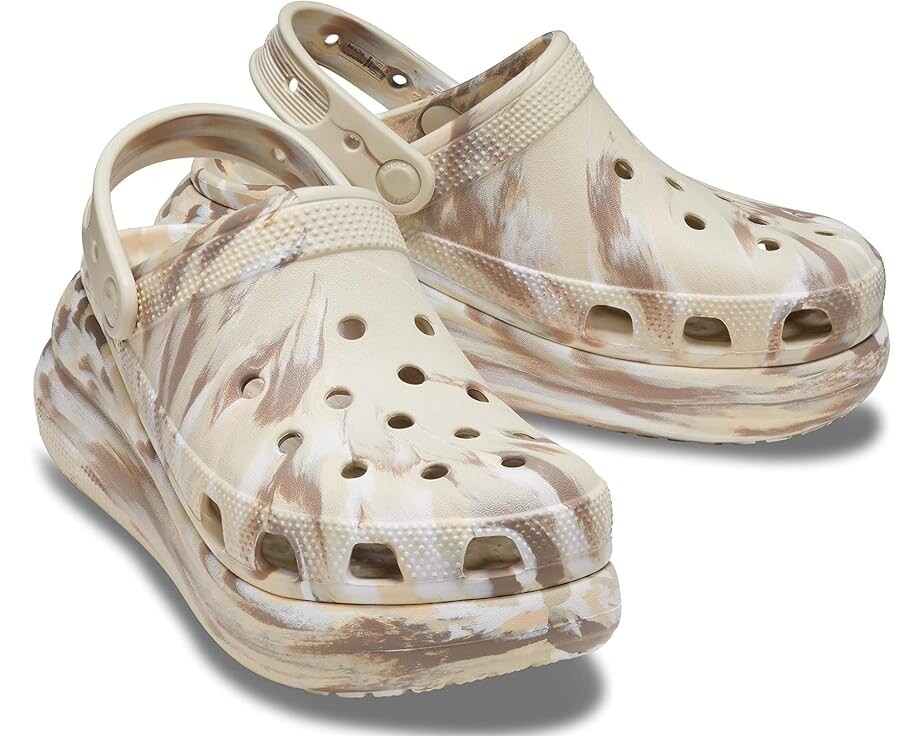 

Сабо Crocs Classic Crush Clog, цвет Bone/Multi Marbled