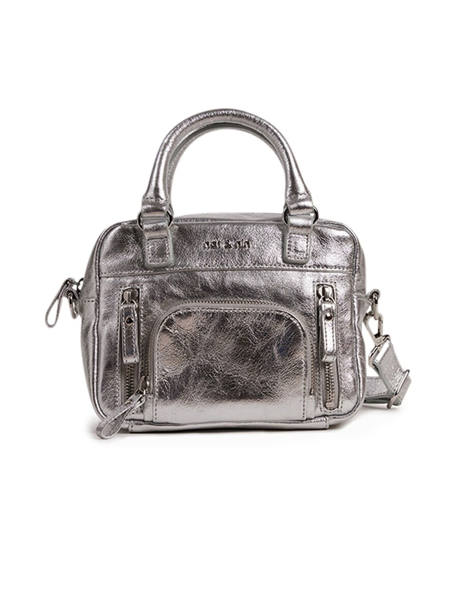 

Сумка Nat&Nin Handbag Micro Macy, серебристо-серый