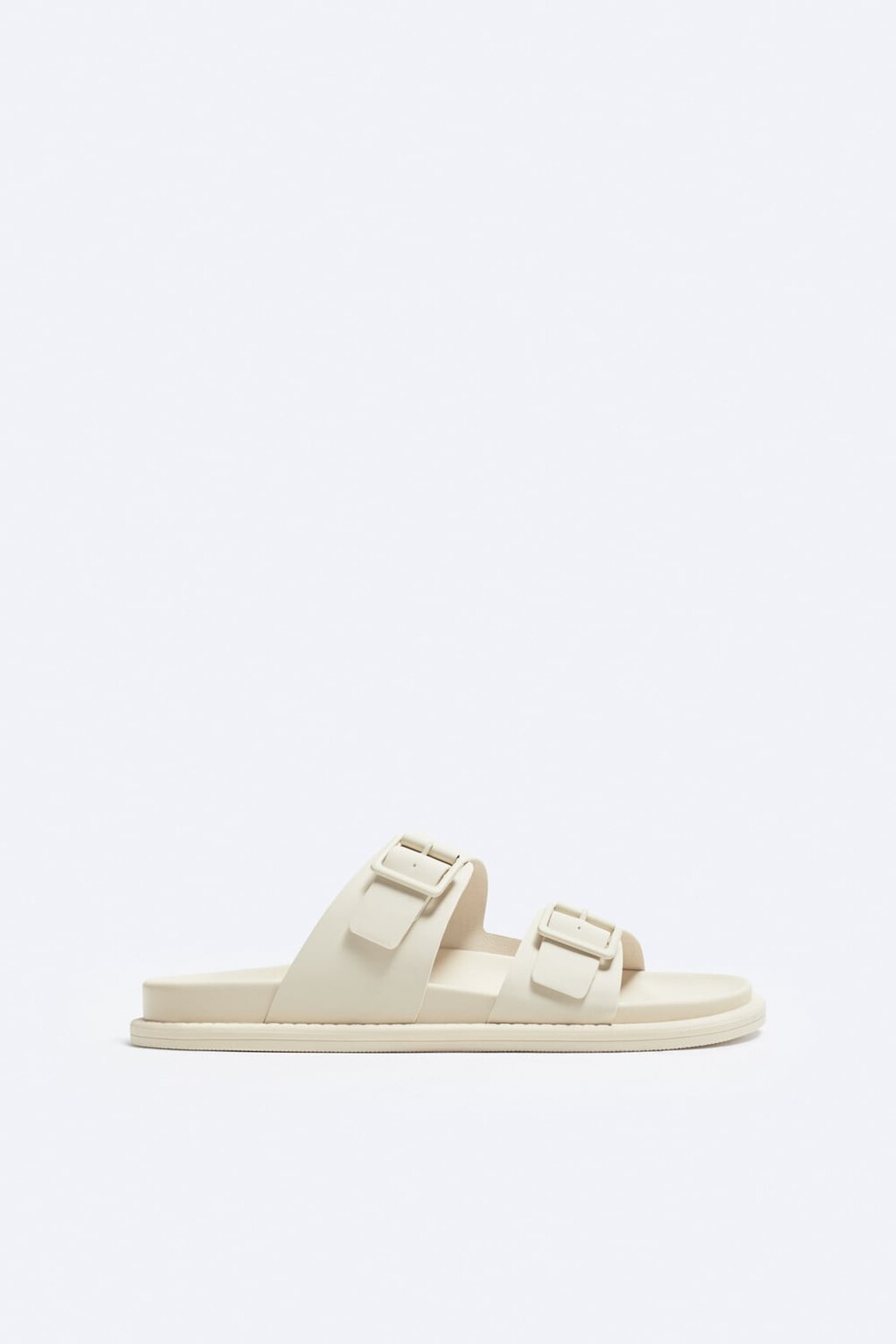 

Сандалии с двумя ремнями ZARA, экру