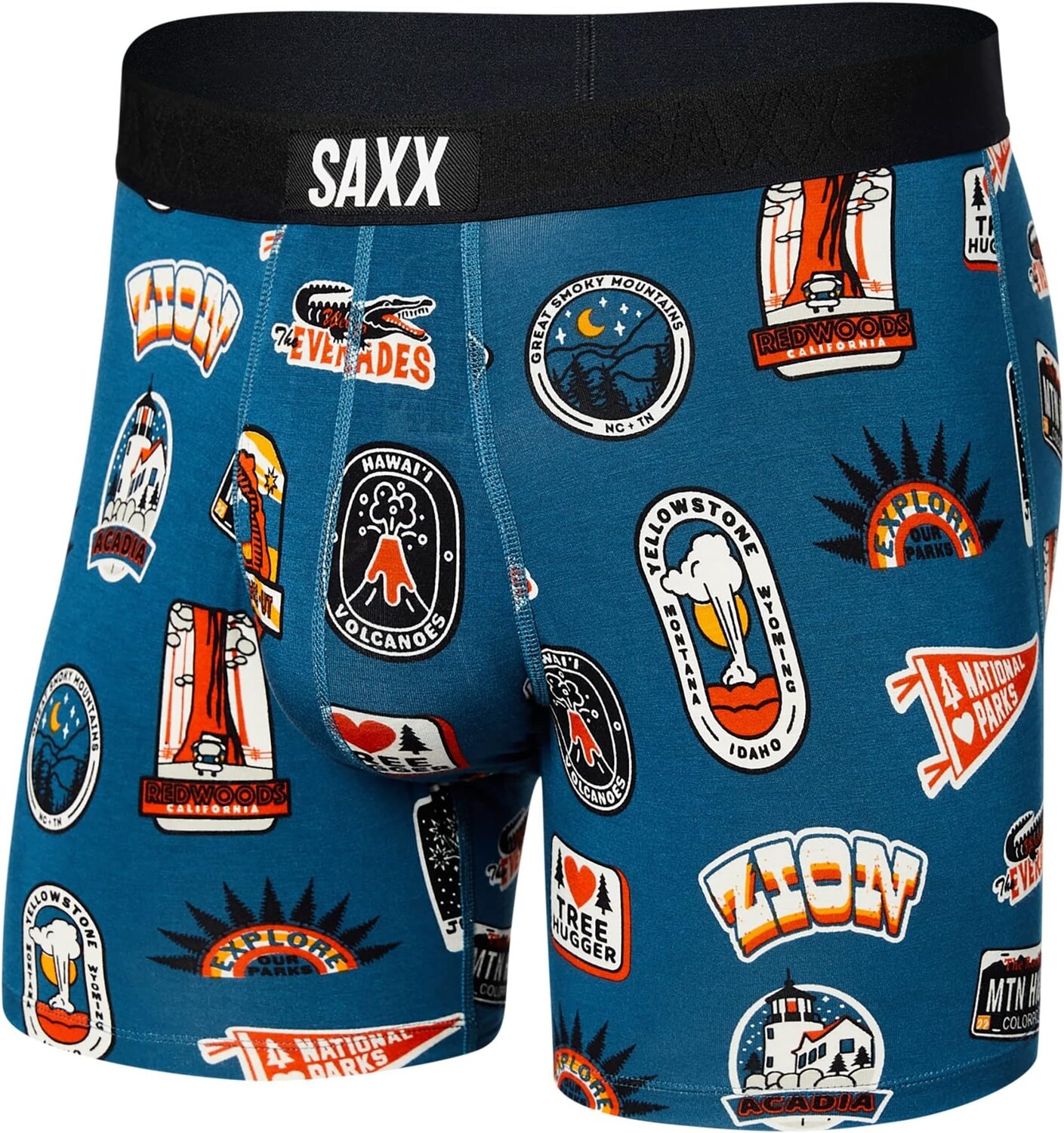 

Ультрабоксер-бриф для полетов SAXX UNDERWEAR, цвет Park Badges/Blue