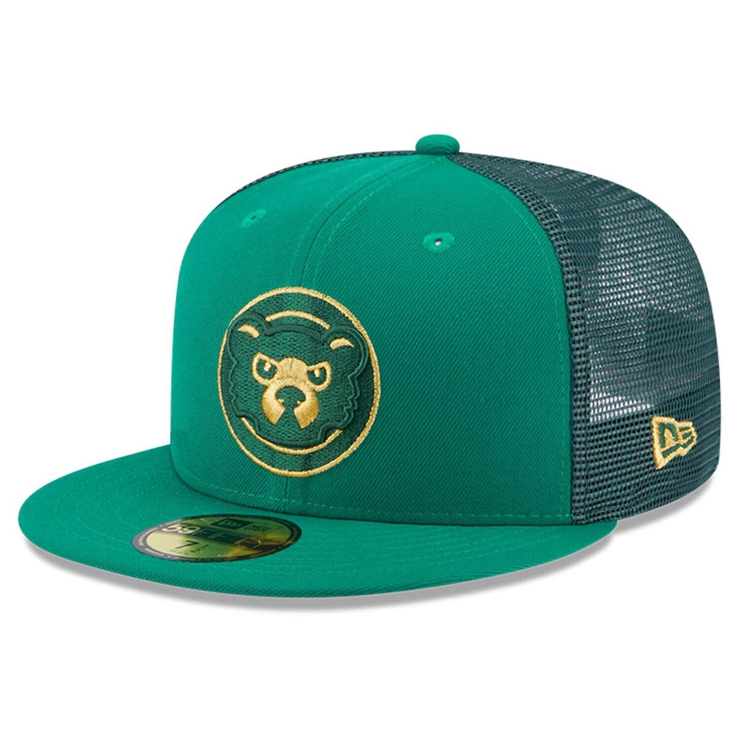 

Мужская облегающая шляпа New Era Kelly Green Chicago Cubs 2023 ко Дню Святого Патрика 59FIFTY