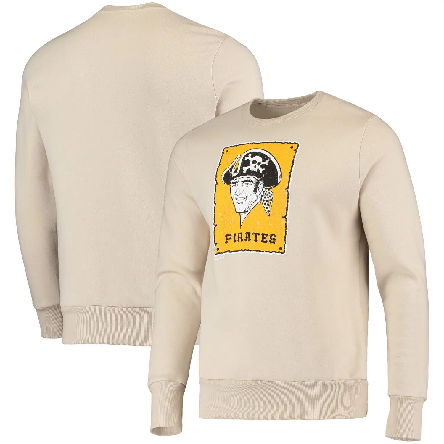 

Мужской флисовый пуловер Majestic Threads Oatmeal Pittsburgh Pirates, толстовка