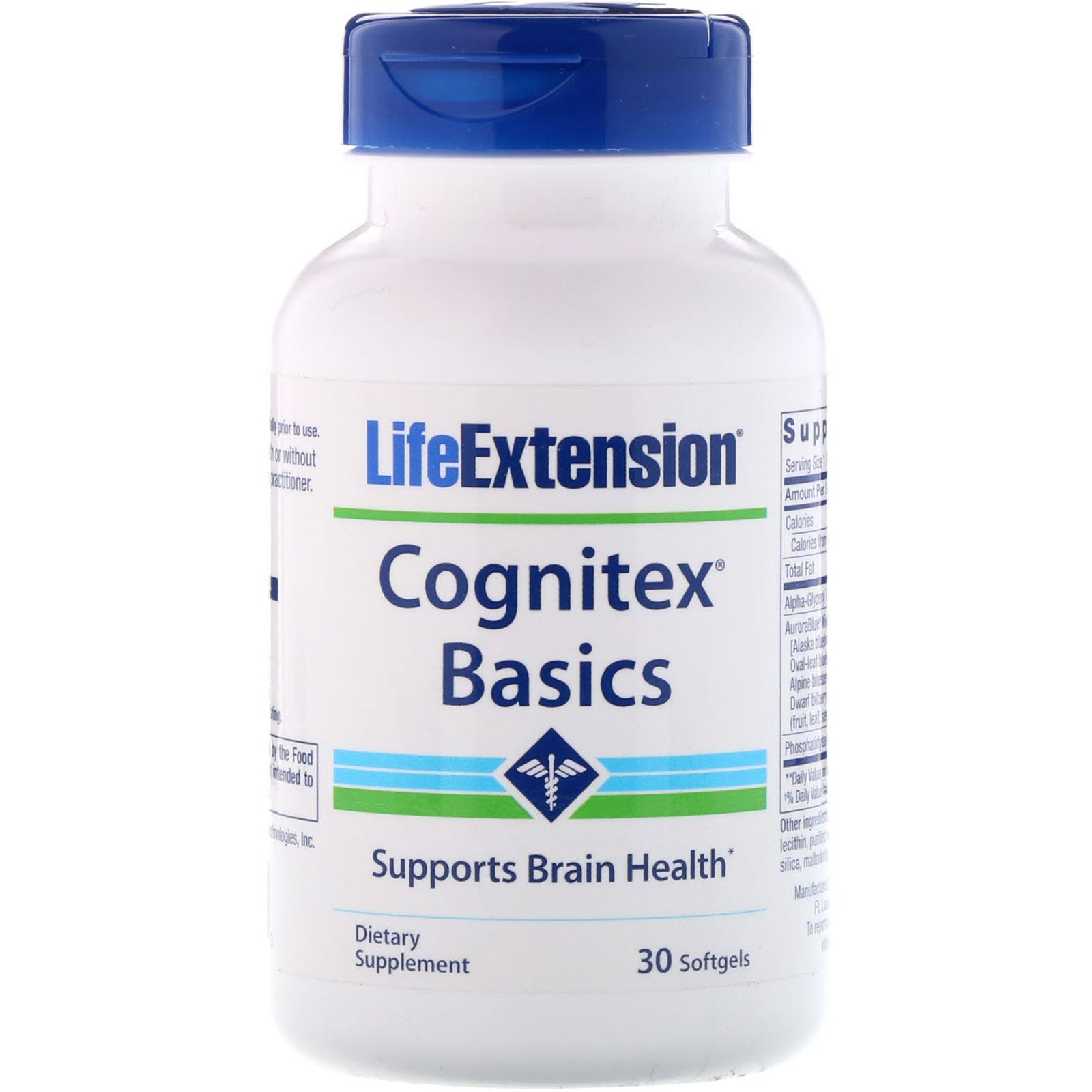 Life Extension Cognitex Basics 30 Softgels life extension прегненолон cognitex elite 60 таблеток