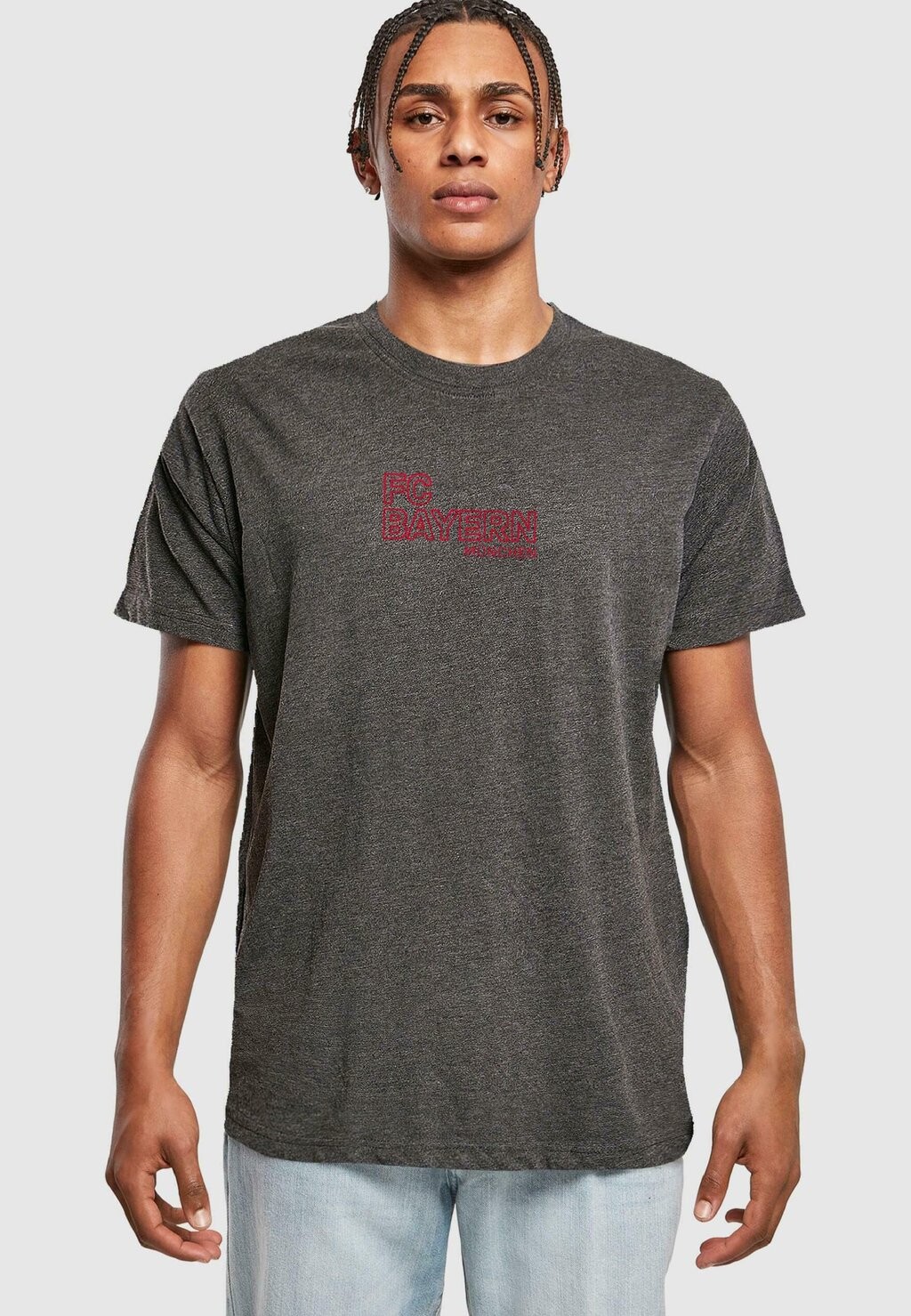

Футболка с принтом ROUND NECK FC Bayern München, цвет charcoal