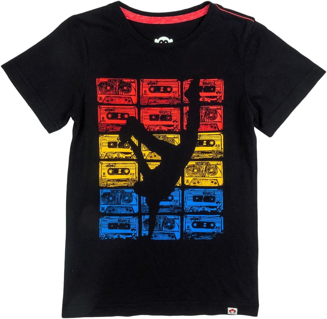 

Футболка Appaman B Boy Breakdance Short Sleeve Graphic Tee, черный