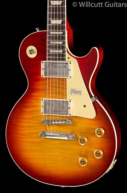 

Электрогитара Gibson Custom Shop 60th Anniversary 1959 Les Paul Standard Reissue Sunrise Teaburst-991477-9.0 lbs