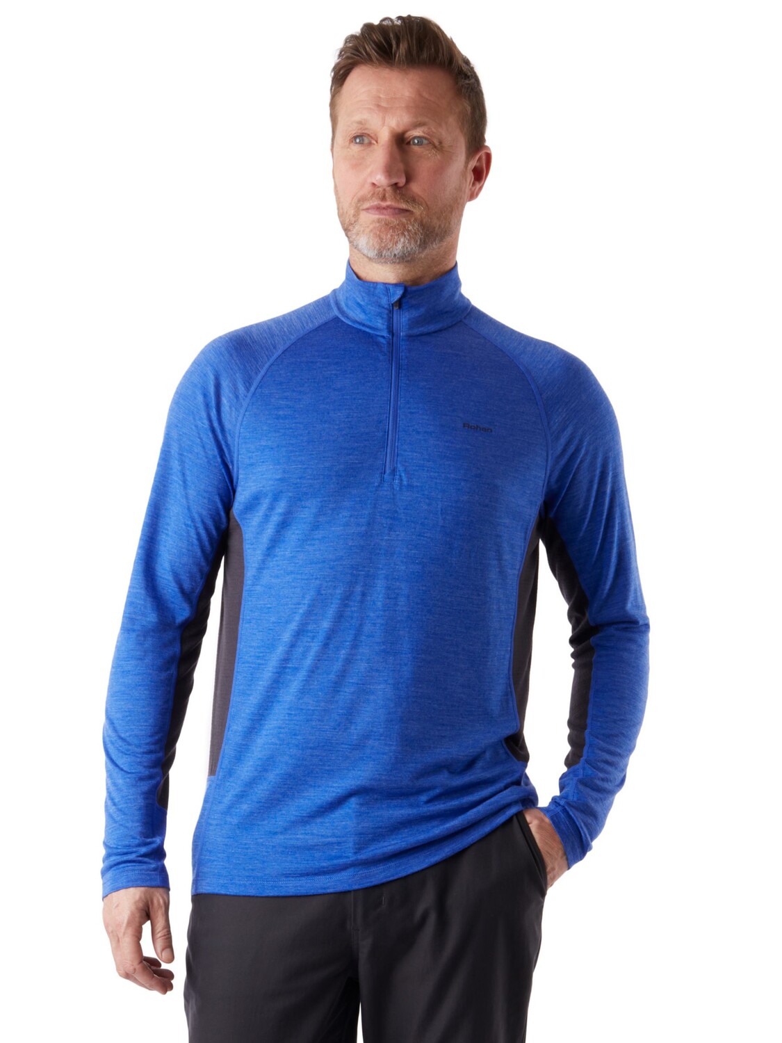 

Топ Rohan Alta Merino на молнии с длинными рукавами, Ridge Blue Marl/Carbon
