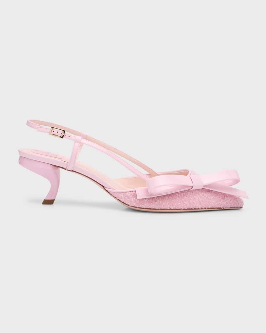 

Туфли-лодочки Virgule Bow с ремешком на пятке и запятой Roger Vivier