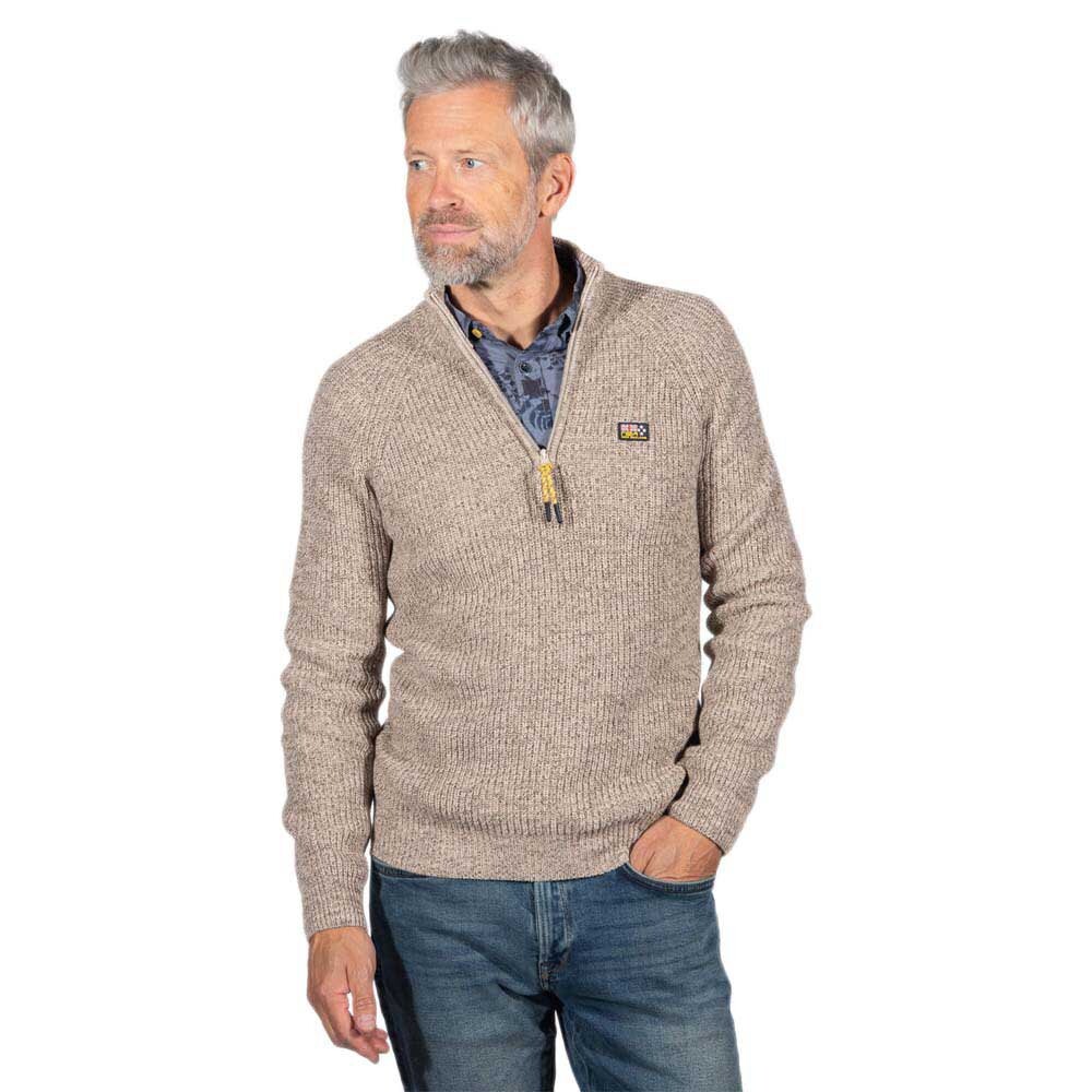 

Свитер Nza New Zealand Drake half zip, бежевый