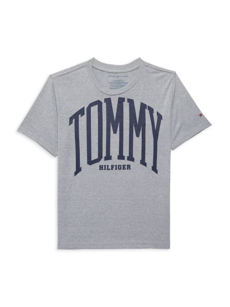 

Футболка с логотипом и графическим рисунком для мальчика Tommy Hilfiger, цвет Grey Heather