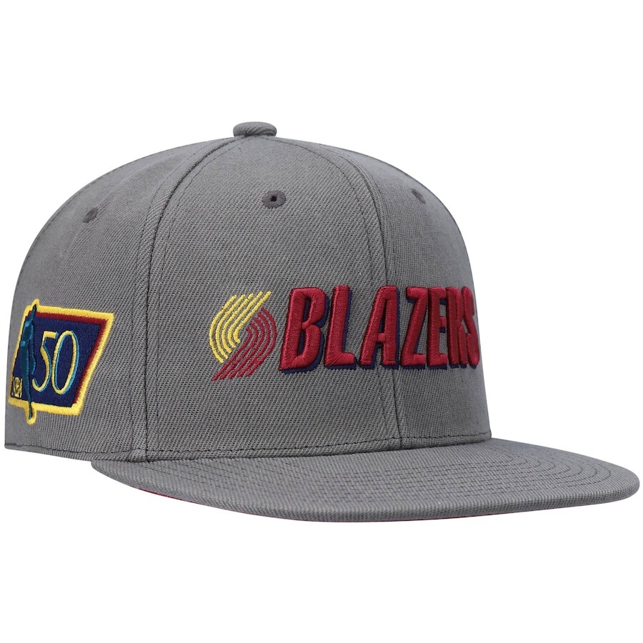 

Бейсболка Mitchell & Ness Portland Trail Blazers, угольный