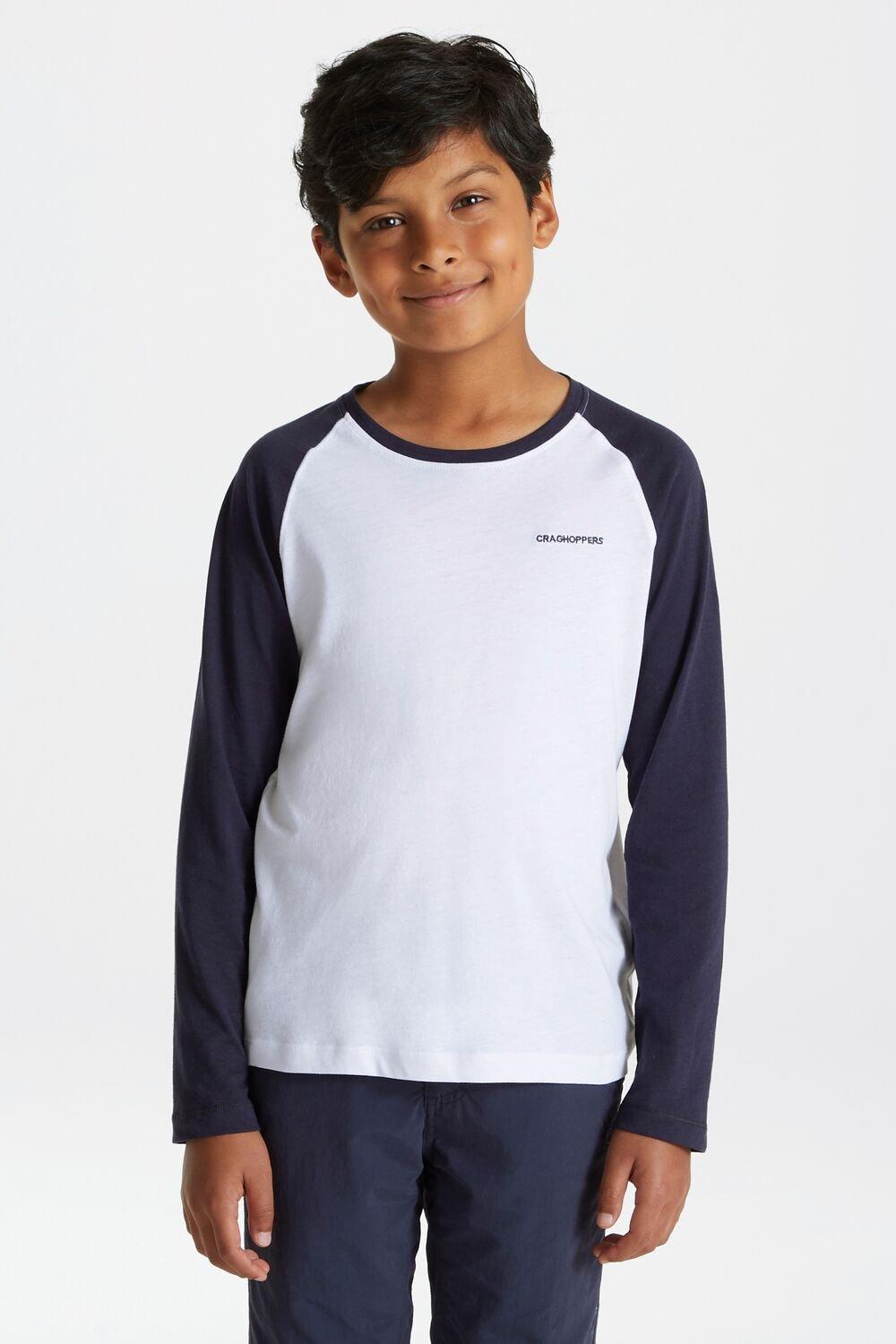 Хлопковая футболка с длинными рукавами NosiBotanical Abbott Craghoppers, белый