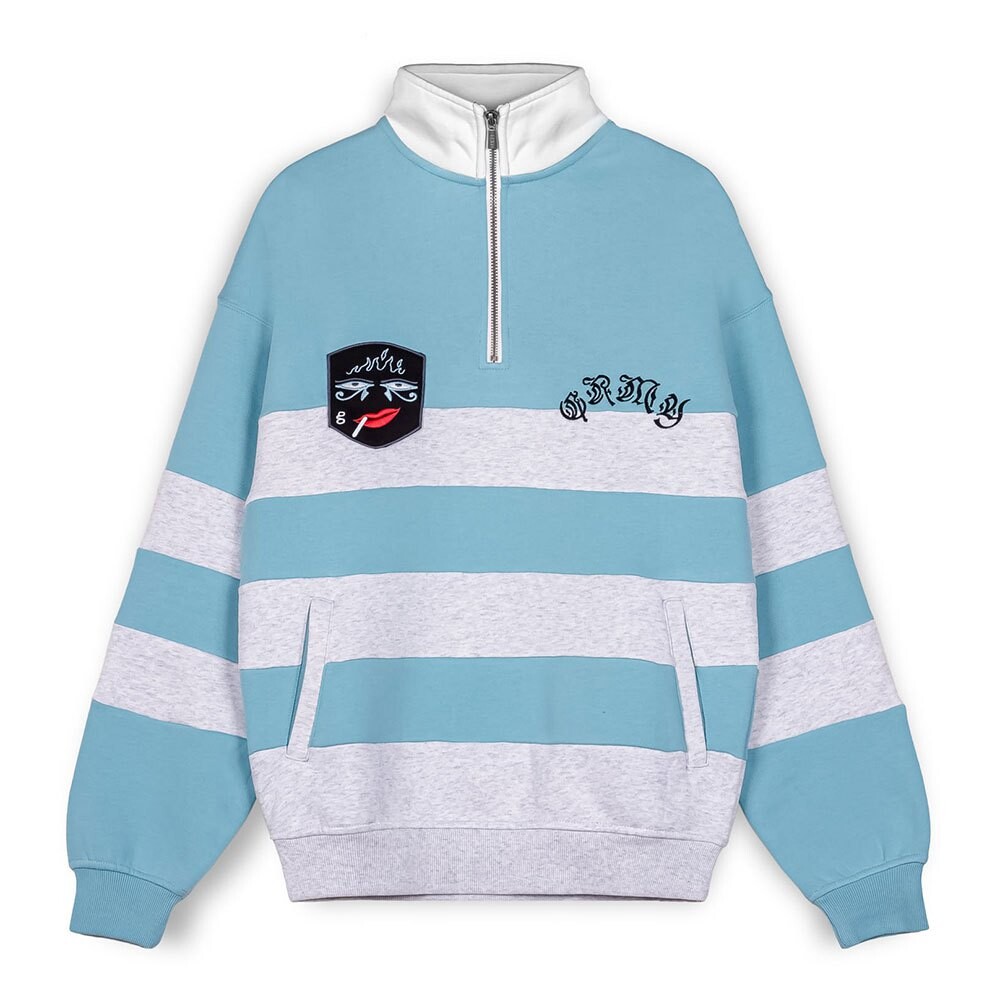 

Толстовка Grimey Fire Route Half Zip, синий