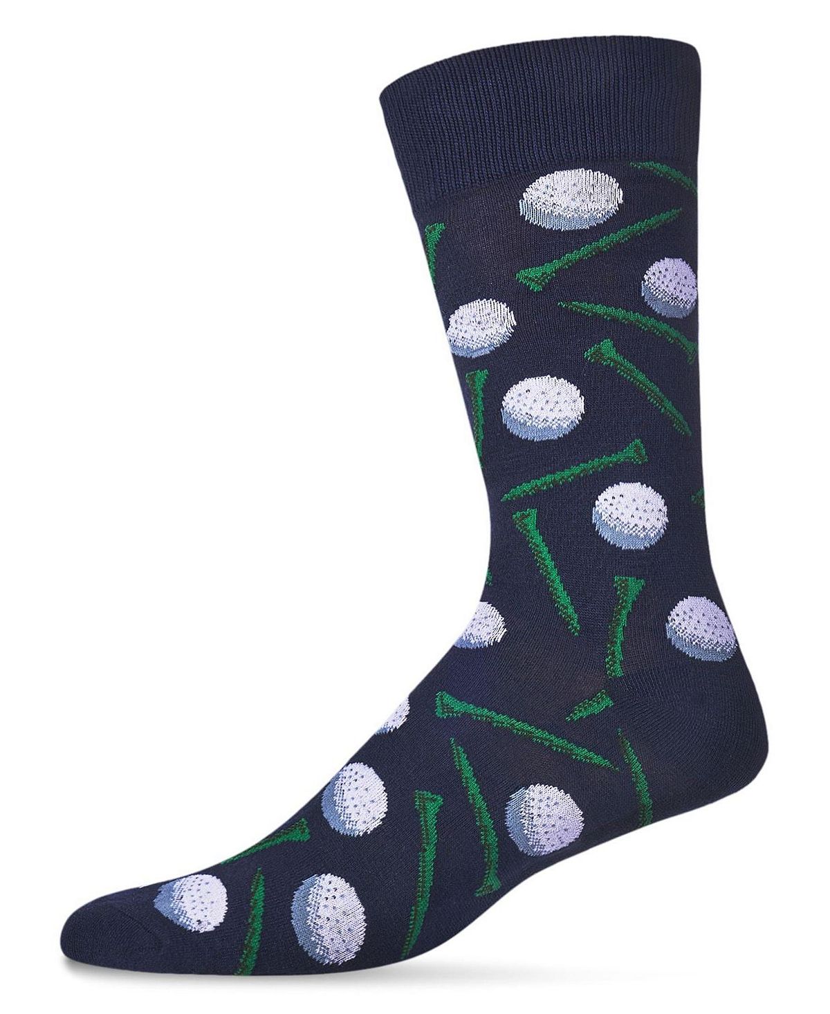 мужские носки new york rayon from bamboo novelty crew socks memoi Мужские носки Crew с мячом для гольфа и футболкой из искусственного шелка из смеси бамбука Novelty MeMoi