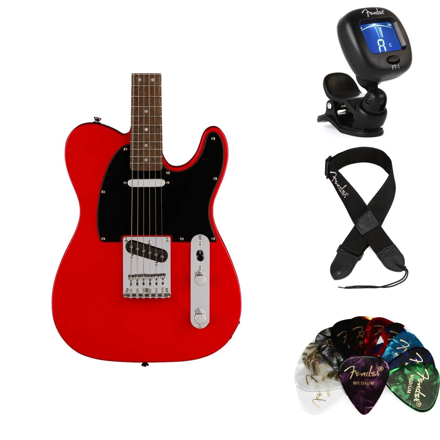 

Комплект предметов для электрогитары Squier Sonic Telecaster — Torino Red